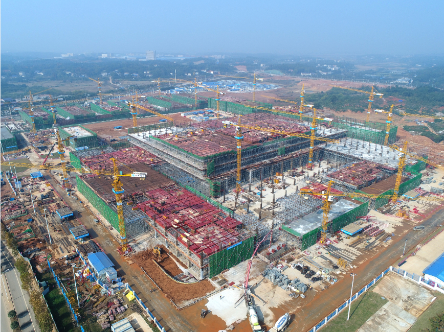 中建五局長(zhǎng)沙比亞迪電子廠房項(xiàng)目